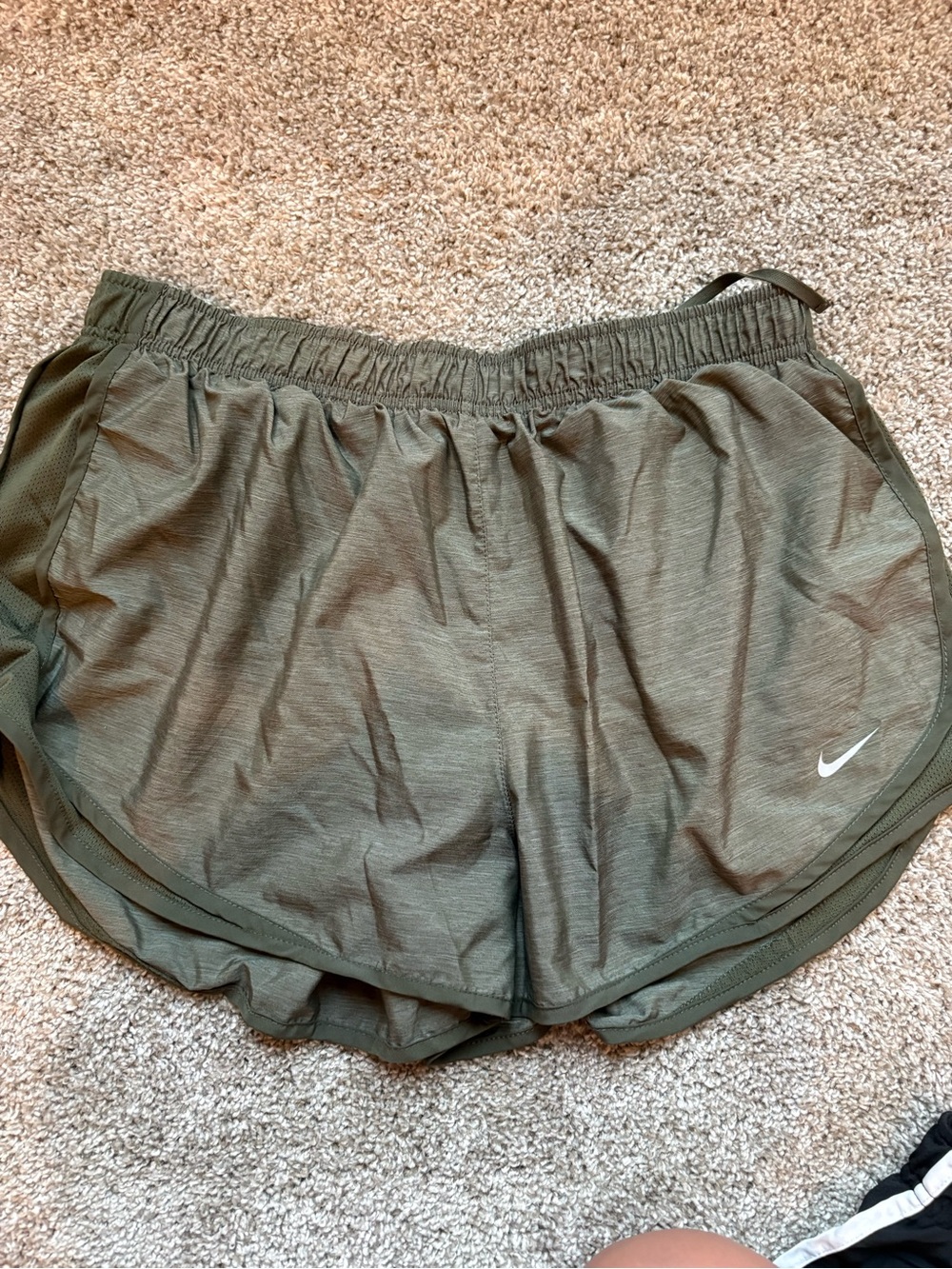 Nike Women's Athletic Shorts Bundle - Black, Olive, Light Blue - Picture 4 of 9